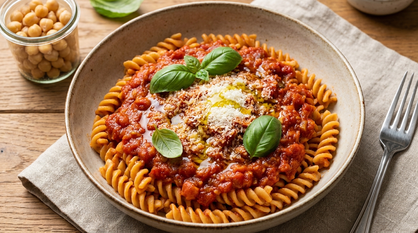 Chickpea Pasta with Marinara: A Nutritious Italian Twist