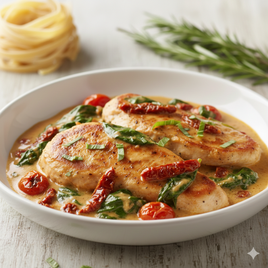 Creamy Tuscan Chicken: A Flavorful Gluten-Free Delight
