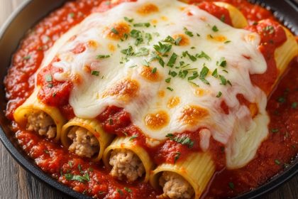 Delicious Cannelloni Filled with Savory Ground Chicken Delight