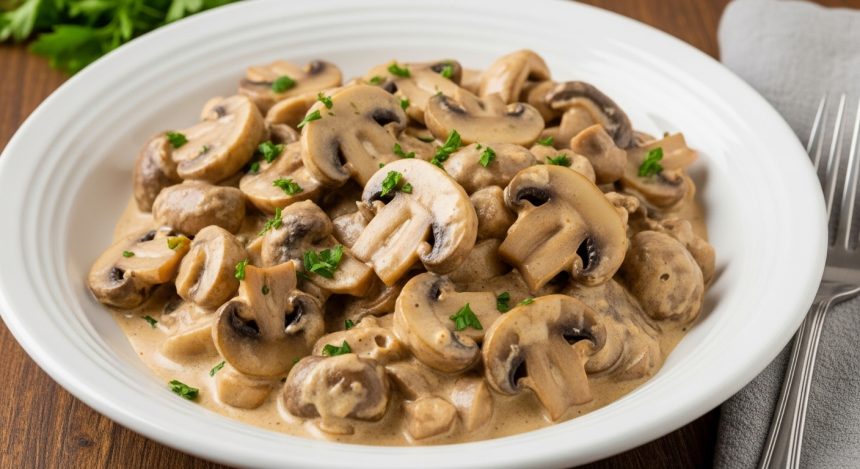 Savoring Mushroom Stroganoff: A Creamy Plant-Based Delight