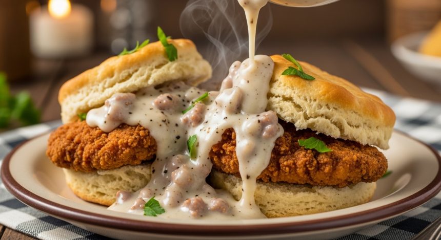 Southern Style Chicken Biscuits & Gravy: A Cozy Classic