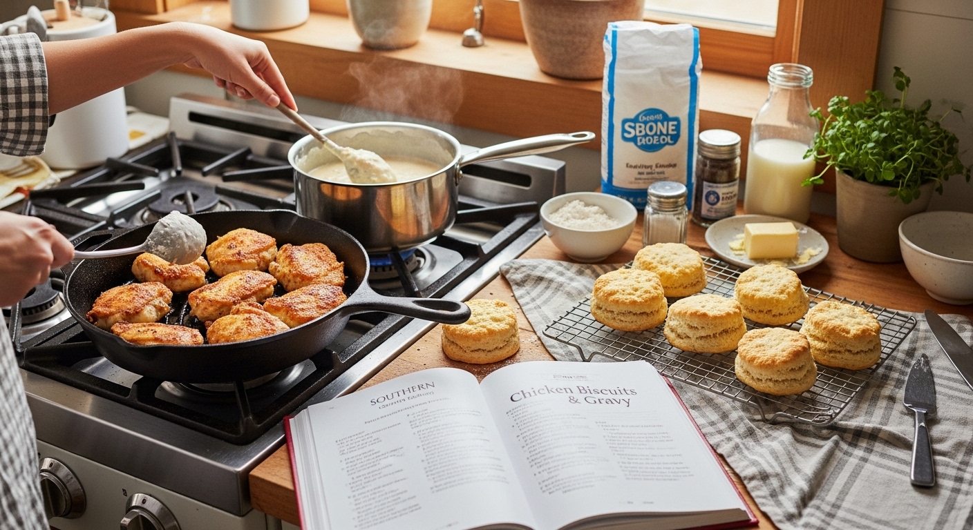 Southern Style Chicken Biscuits & Gravy: A Cozy Classic