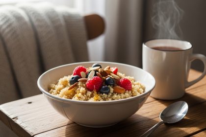 Cozy Up with Warm Quinoa Cereal: A Nutritious Breakfast Boost