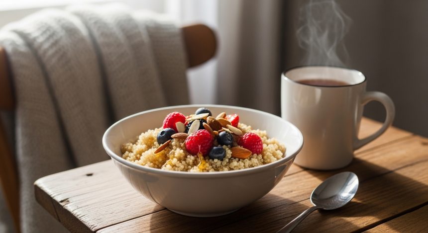 Cozy Up with Warm Quinoa Cereal: A Nutritious Breakfast Boost