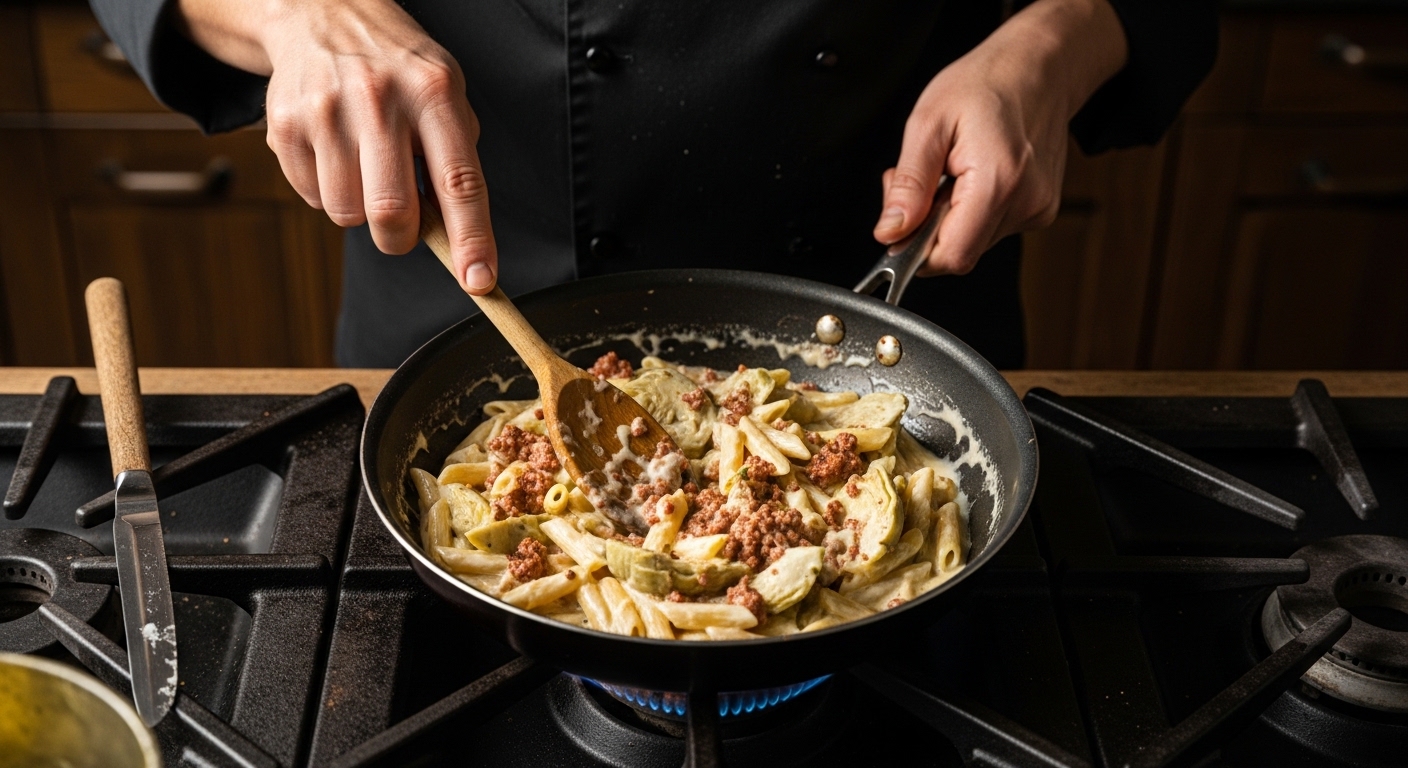 Creamy Spinach and Artichoke Penne: A Savory Delight
