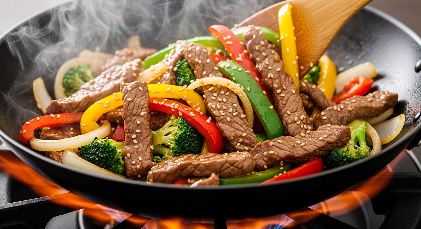 Sizzling Beef & Bell Pepper Stir Fry: A Quick Flavor Boost