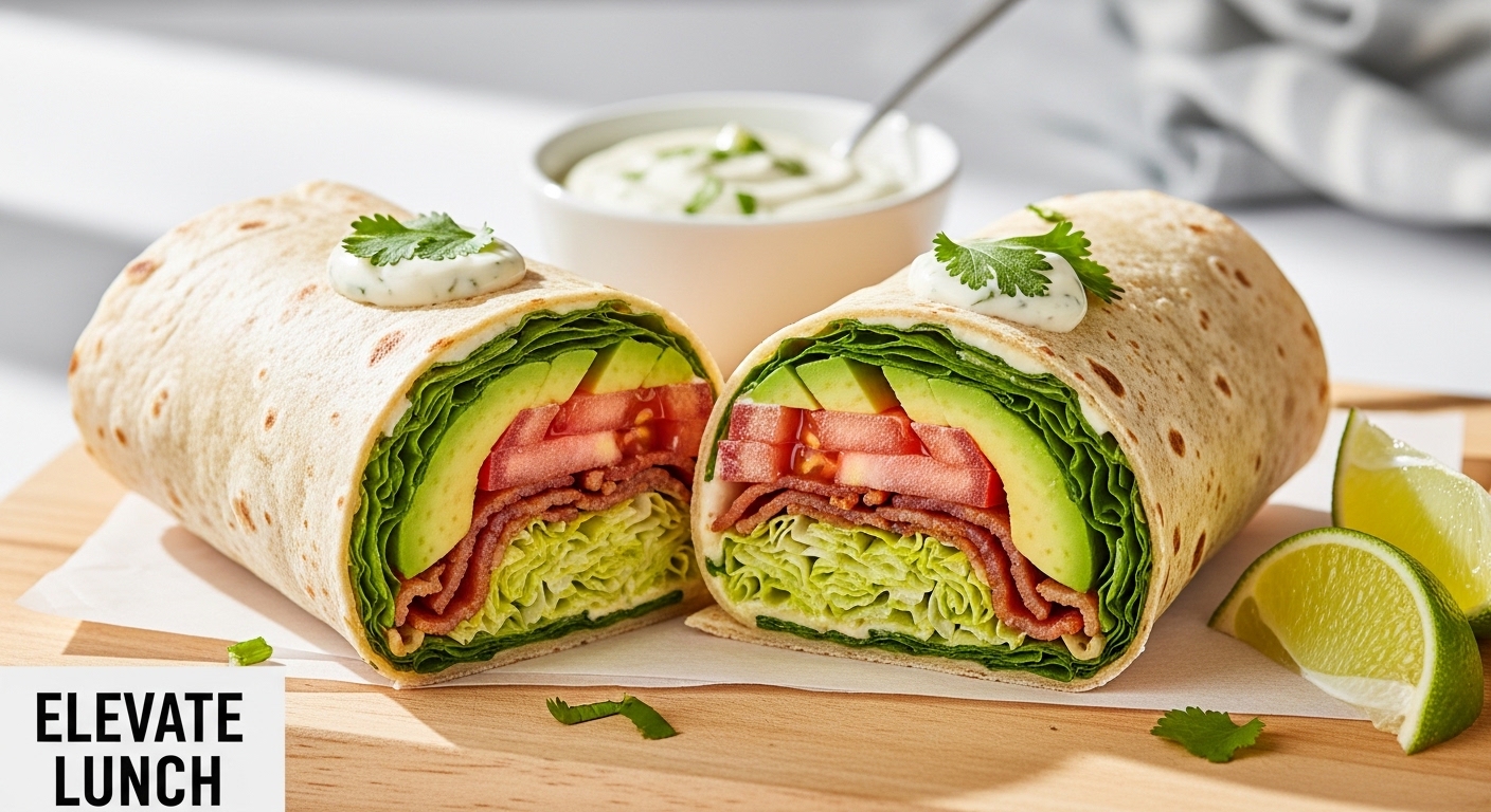Elevate Lunch: Creamy Avocado BLT Wraps Made Simple