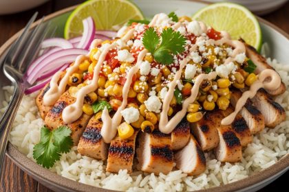 Street Corn Chicken Rice Bowl: A Flavorful Fiesta in a Bowl