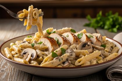 Savor Creamy Chicken and Mushroom Pasta: A Comfort Classic