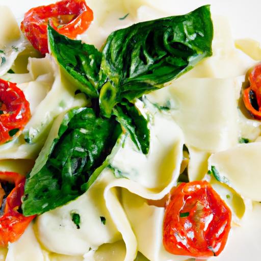 Fresh Twist: ‍Caprese Pasta with Vibrant Basil Delight