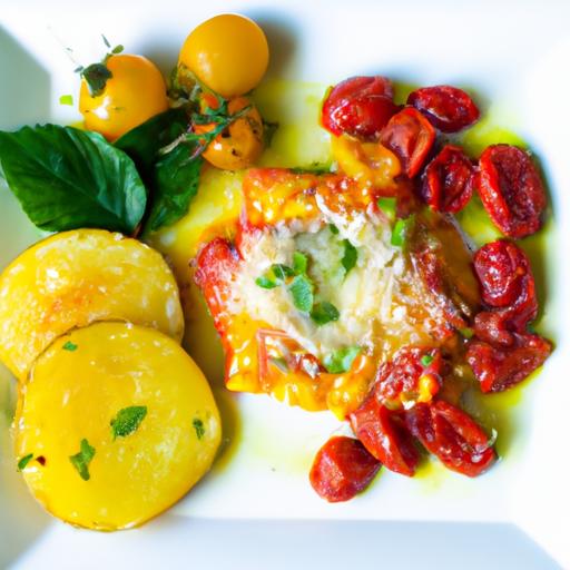 Velvety Polenta Meets Sweet Roasted Tomatoes delight