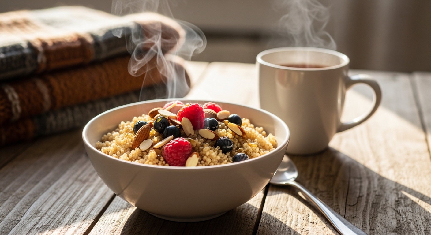 Cozy Up with Warm Quinoa Cereal: A Nutritious Breakfast Boost