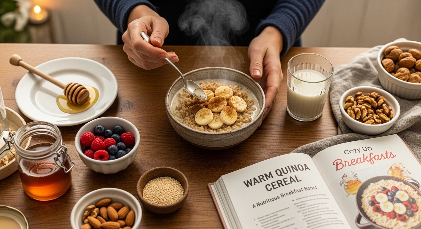 Cozy Up with Warm Quinoa Cereal: A Nutritious Breakfast Boost