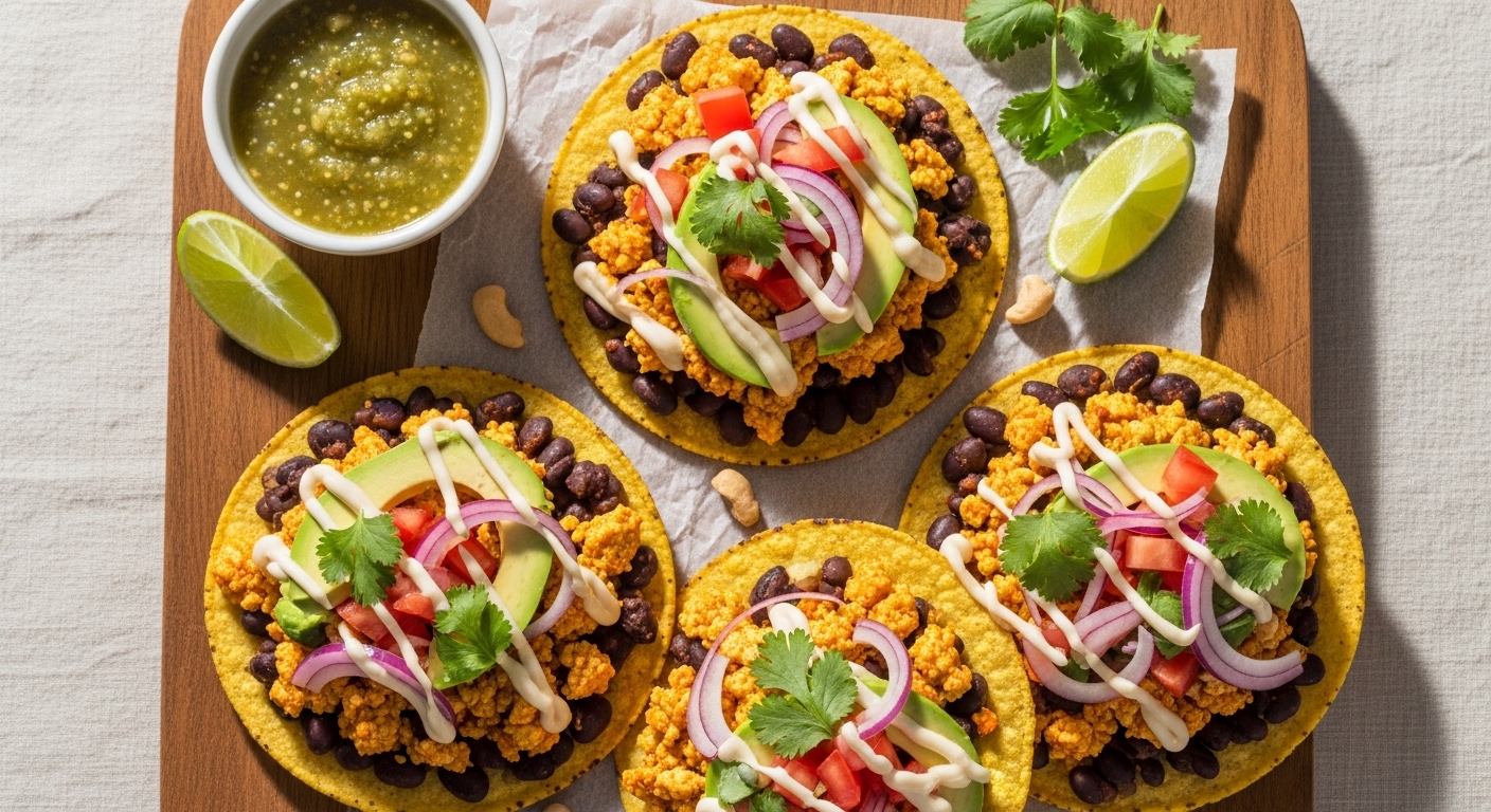 Crunchy Vegan Breakfast Tostadas: A Morning Delight