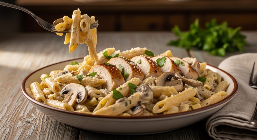 Savor Creamy Chicken and Mushroom Pasta: A Comfort Classic