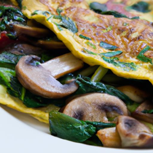 Wholesome Spinach & Mushroom Vegan Omelet: A Plant-Powered Delight