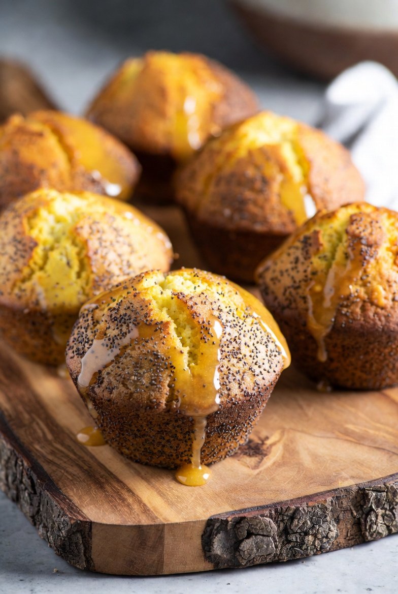 Zesty Vegan Lemon Poppy Seed Muffins: Bright & Delightful